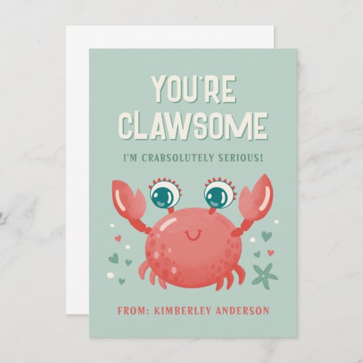 Je bent een knappe Valentijnsdag Kaart (Voorkant / Achterkant)