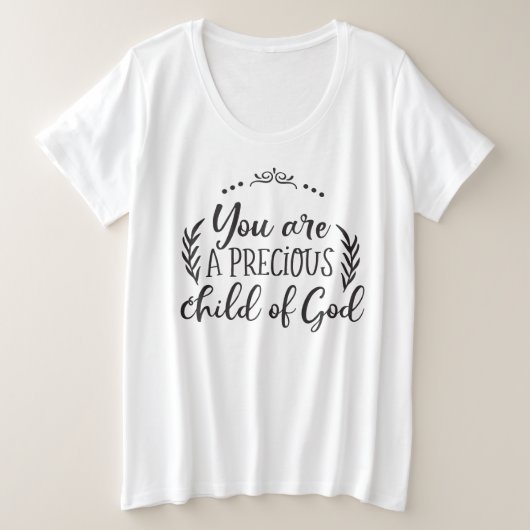 Je bent een kostbaar kind van God's T-shirt (Design voorkant)
