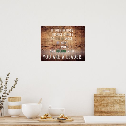 Je bent een leider poster (Keuken)