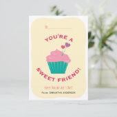 Je bent een leuke Valentijn voor Cupcake Cassroom Kaart (Staand voorkant)