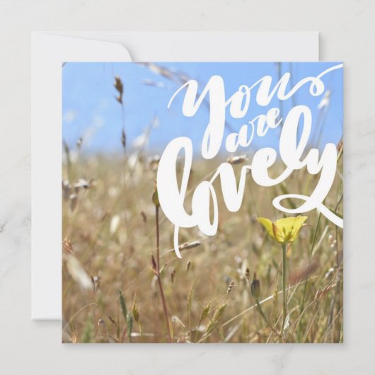 Je bent een liefdadige kaart (Voorkant)