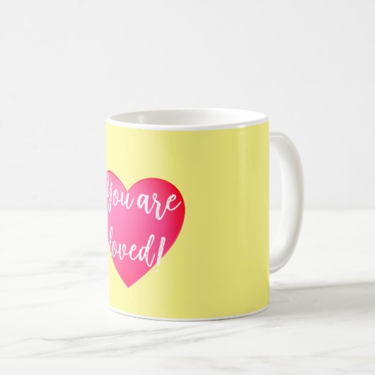 Je bent een liefhebbende gele Mok (Voorkant rechts)