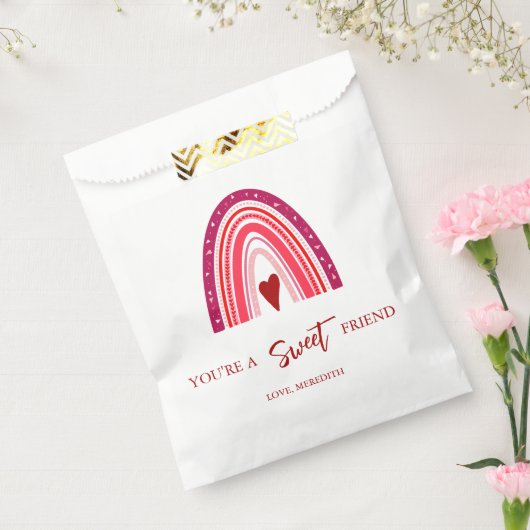 Je bent een lieve vriend Valentijn Boho Rainbow Bedankzakje (Gezegeld)