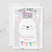 Je bent een Llama Fun Valentijnsdag klaslokaal (Voorkant)