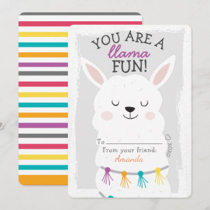 Je bent een Llama Fun Valentijnsdag klaslokaal