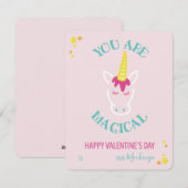 Je bent een magische eenhoorn klaslokaal Valentijn Feestdagenkaart (Voorkant / Achterkant)