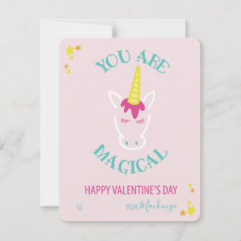 Je bent een magische eenhoorn klaslokaal Valentijn Feestdagenkaart
