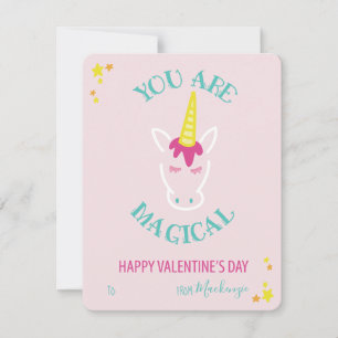 Je bent een magische eenhoorn klaslokaal Valentijn Feestdagenkaart