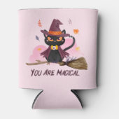 Je bent een magische heksenkat blikjeskoeler (Voorkant)