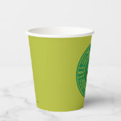 Je bent een Mean One Mister Grinch Badge Papieren Bekers (Voorkant)