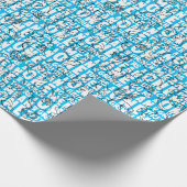 Je bent een Mean One Mr Grinch Blue Pattern Cadeaupapier (Hoek)