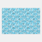 Je bent een Mean One Mr Grinch Blue Pattern Inpakpapier Vel (Voorkant)