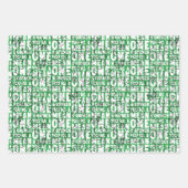 Je bent een Mean One Mr Grinch Green Pattern Inpakpapier Vel (Voorkant 3)