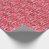 Je bent een Mean One Mr Grinch Red Pattern Cadeaupapier (Hoek)