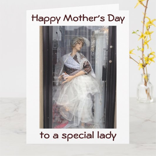 JE BENT EEN MODEL VOOR ONS ALL=HAPPY "MOEDERDAG" KAART (Gele Bloem)