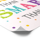 Je bent een moediger slimmere klaslokaal poster (Hoek)