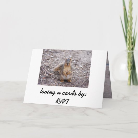 Je bent een moer kaart (Achterkant)