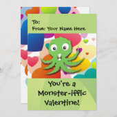 Je bent een Monster-iffic Valentijn 5x7 Feestdagenkaart (Voorkant / Achterkant)