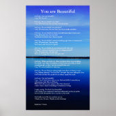 Je bent een mooi, spiritueel gedicht over de liefd poster (Voorkant)