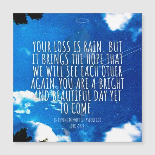 Je bent een mooie dag. (Voorkant)