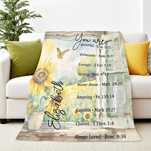 Je bent een mooie gepersonaliseerde Fleece Deken