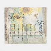 Je bent een mooie gepersonaliseerde Fleece Deken (Voorkant (Horizontaal))