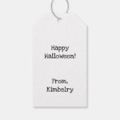 Je bent een mooie Kawaii Ghost Halloween Cadeaulabel (Achterkant)