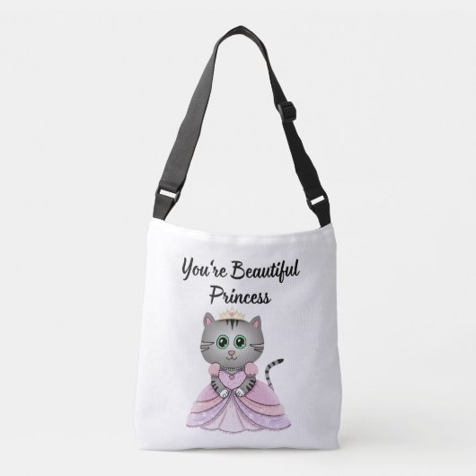 Je bent een mooie prinses crossbody tas (Voorkant)