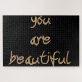 Je bent een mooie puzzel legpuzzel (Horizontaal)