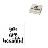 Je bent een mooie rubberen stempel, houdt van rubb rubberstempel (Gestempeld)