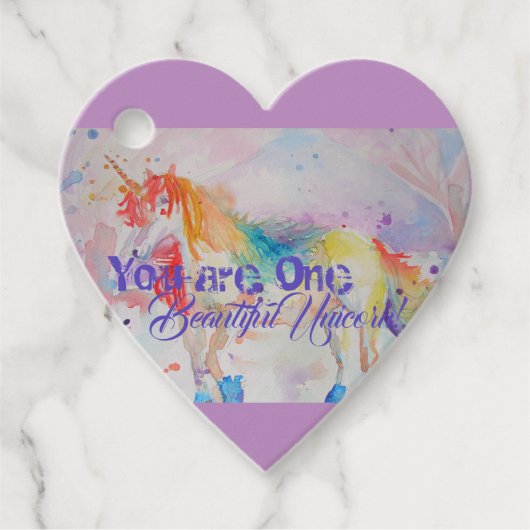 Je bent één mooie Unicorn Girls roze Unicorns Bedankjes Labels (Voorkant)