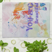 Je bent één mooie unicorn! Tea Towel Theedoek (Gevouwen)