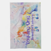 Je bent één mooie unicorn! Tea Towel Theedoek (Verticaal)