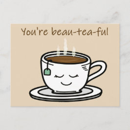 Je bent een mooie woordspelkaart voor de minnaar briefkaart