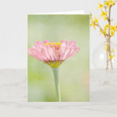 Je bent een mooie Zinnia bloem Kaart (Gele Bloem)