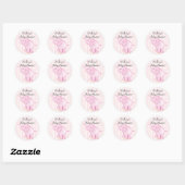 Je bent een Olifant Roze Baby shower Ronde Sticker (Vel)