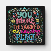 Je bent een ongelooflijke plaquette fotoplaat (Voorkant)