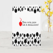 "Je bent één op een miljoen" teken Kaart (Gele Bloem)