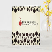 "Je bent één op een miljoen" teken Kaart (Gele Bloem)