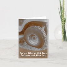 Je bent een oud Wenskaart.