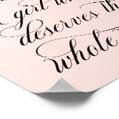 Je bent een parel van een meisje-Inspirerend-citaa Poster (Hoek)