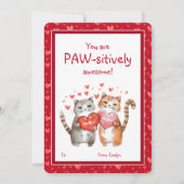 Je bent een Pawsitively Awesome Valentijnskaart vo Feestdagenkaart (Voorkant)