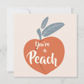 Je bent een Peach Bedankkaart (Voorkant)