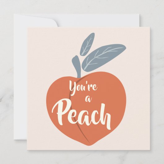 Je bent een Peach Bedankkaart (Voorkant)