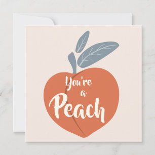 Je bent een Peach Bedankkaart