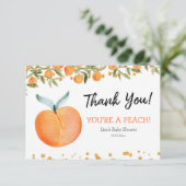 Je bent een Peach-bedankkaart Bedankkaart (Staand voorkant)