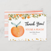 Je bent een Peach-bedankkaart Bedankkaart (Voorkant / Achterkant)