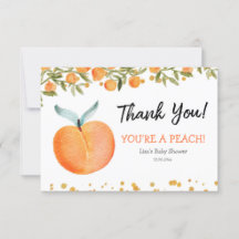 Je bent een Peach-bedankkaart