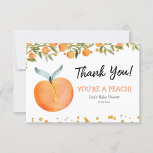 Je bent een Peach-bedankkaart Bedankkaart