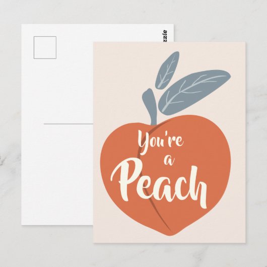 Je bent een Peach Briefkaart (Voorkant / Achterkant)